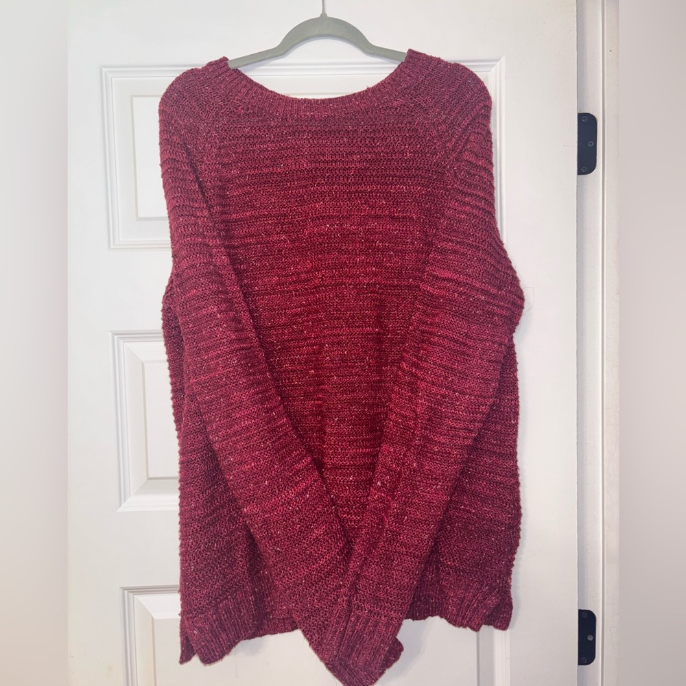 Colorful Thread Maroon Sweater - Picture 6 of 8